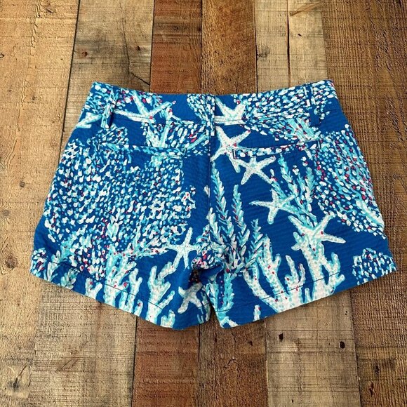 Lilly Pulitzer Women's Coral Reef Print Shorts - 2 - Picture 9 of 9